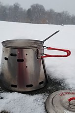 making some breakfast