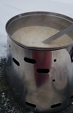 oatmeal w/ bananas and a bunch of other stuff