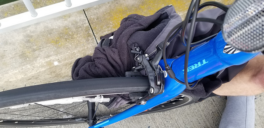 this jacket got caught in the fork/wheel of their bike and sent them over the bars at speed while descending the bridge. I'm hopeful for a good outcome but the helmet was destroyed and initially the victim reported numbness on one side.