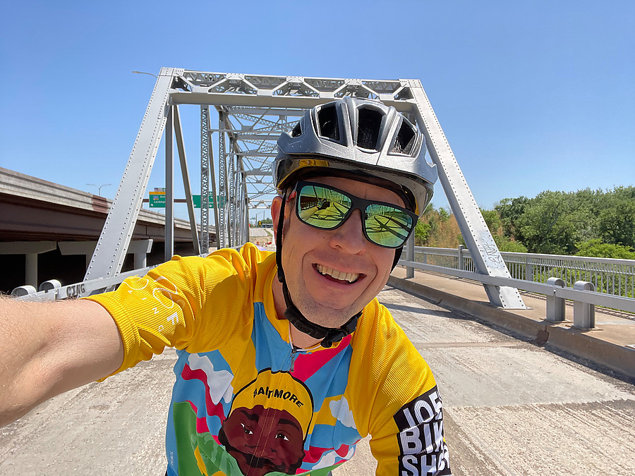 I used to sit in traffic on this bridge every day in high school, now it's a bike path