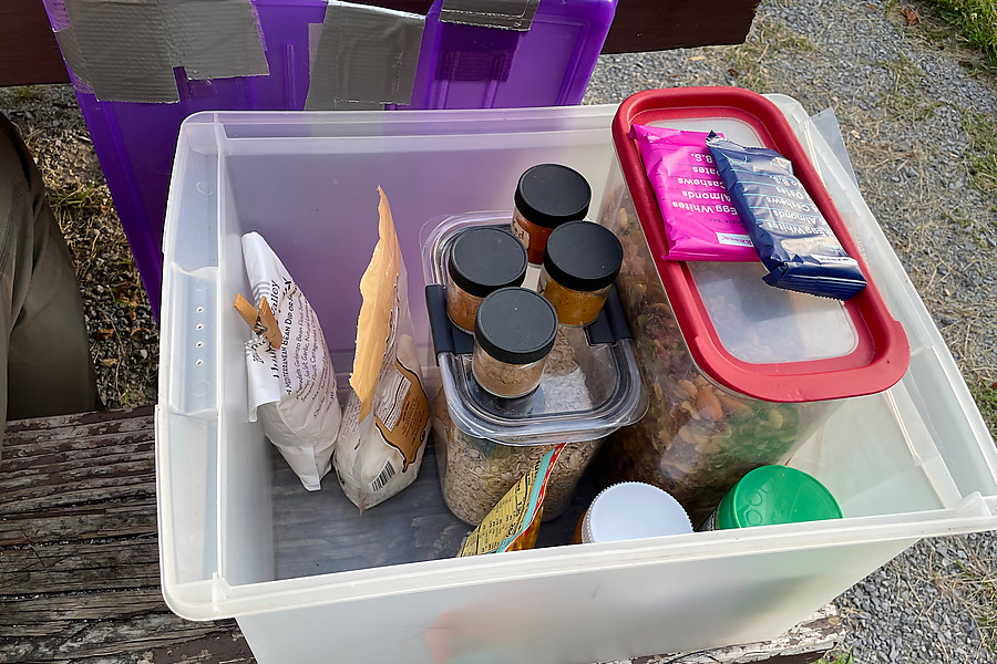 Corey's food box organization skills