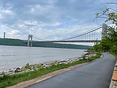 GW bridge after the rainstorm