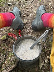 oatmeal with nuts and chia seeds