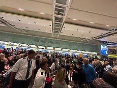 madness at BWI caused by a security issue