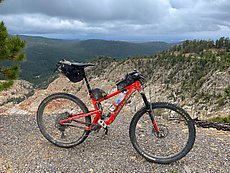 rental bike after I snapped my brake/shift lever