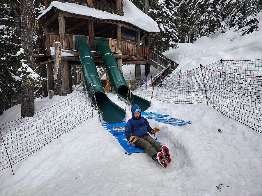 this slide was surprisingly fast/terrifying