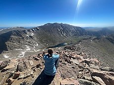 looking over at Mt Evans