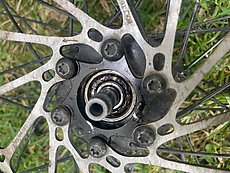 good side of the hub bearing, we could not get the other side off and it was pretty much toast