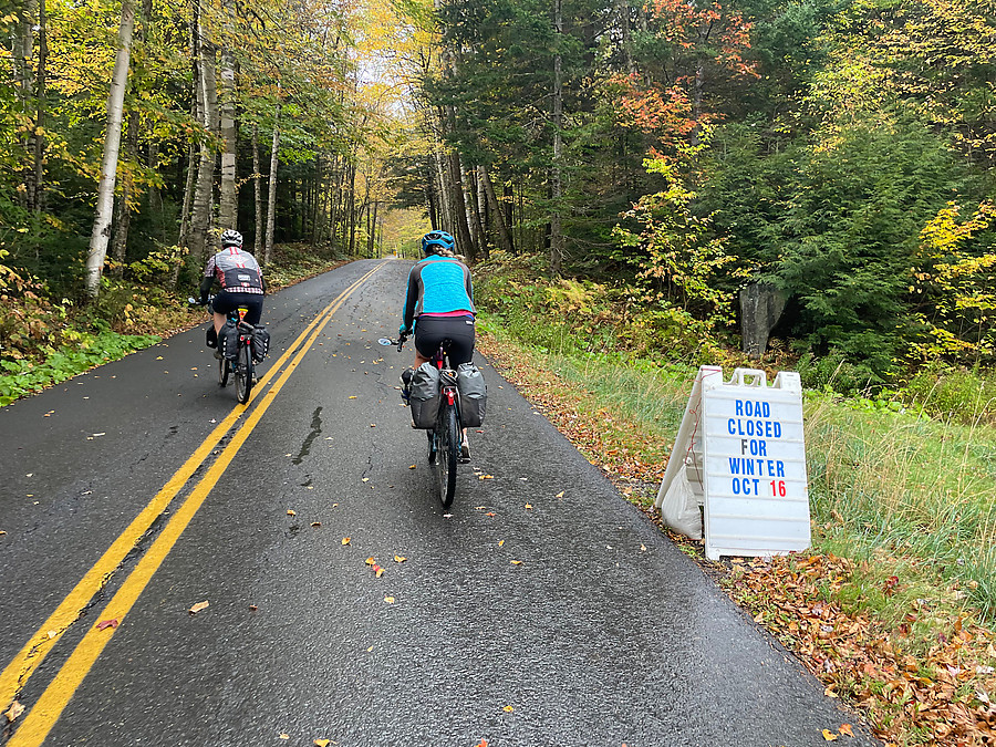 starting the Lincoln Gap climb